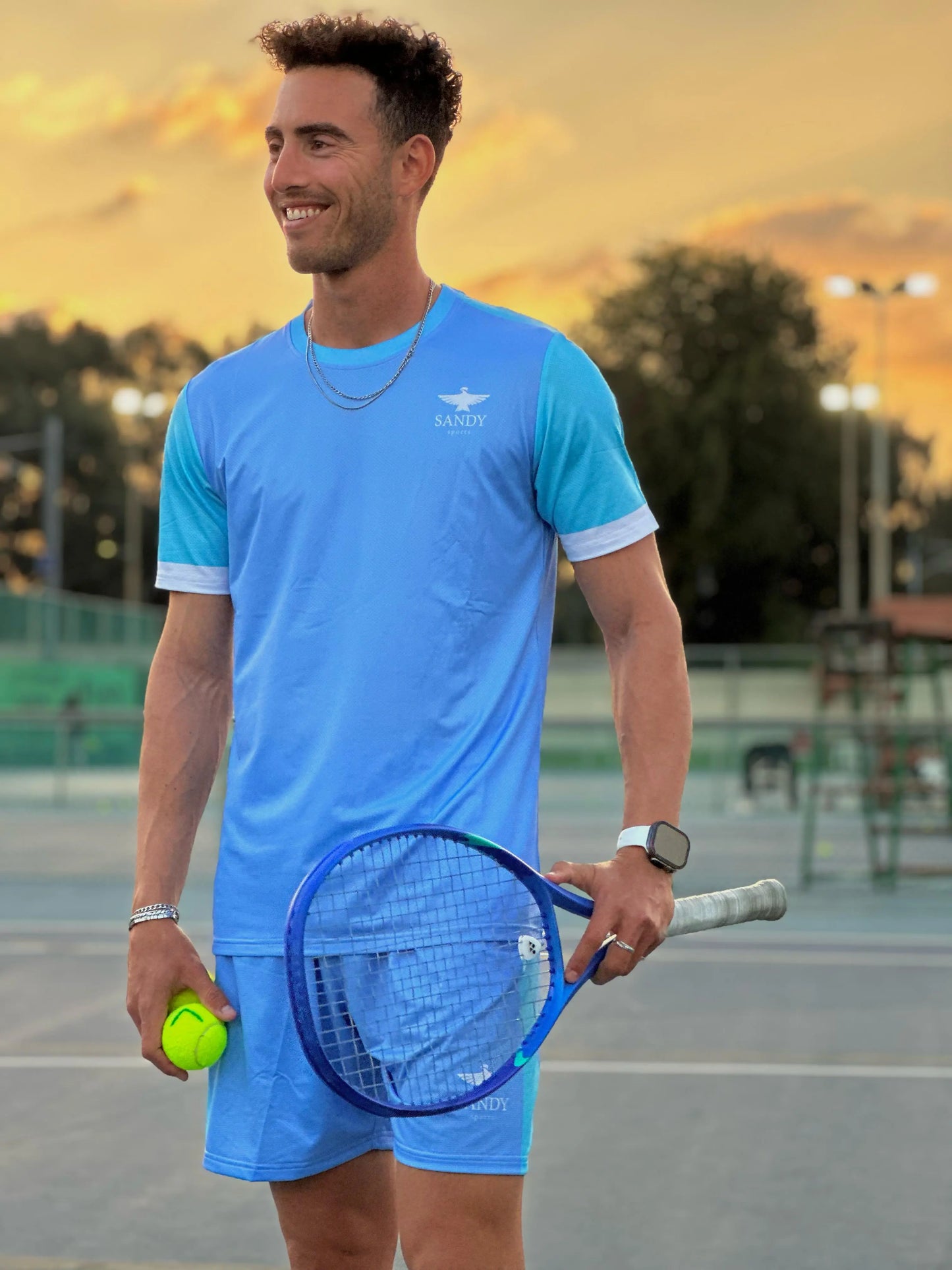 Sandy Tennis Deep Blue