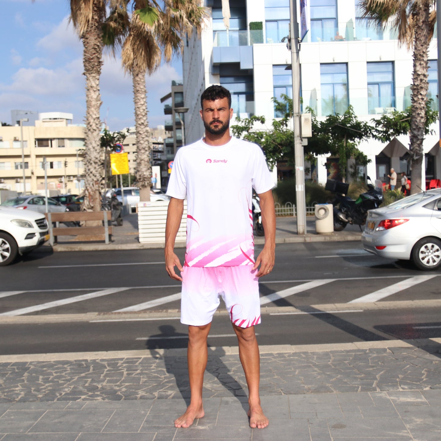Sandy White Pink