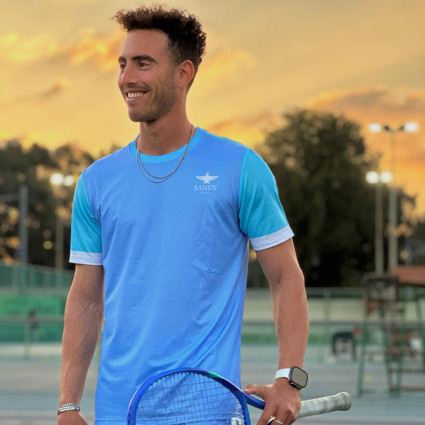 Sandy Tennis Deep Blue